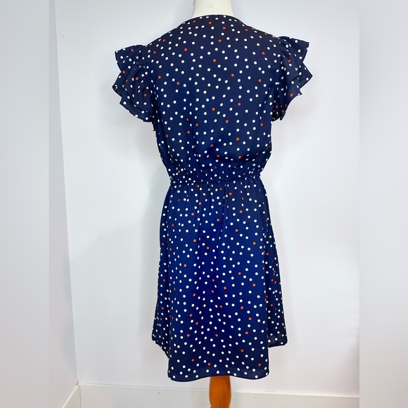 Madison Jules Blue Polkadot Dress US S - Picture 2 of 10